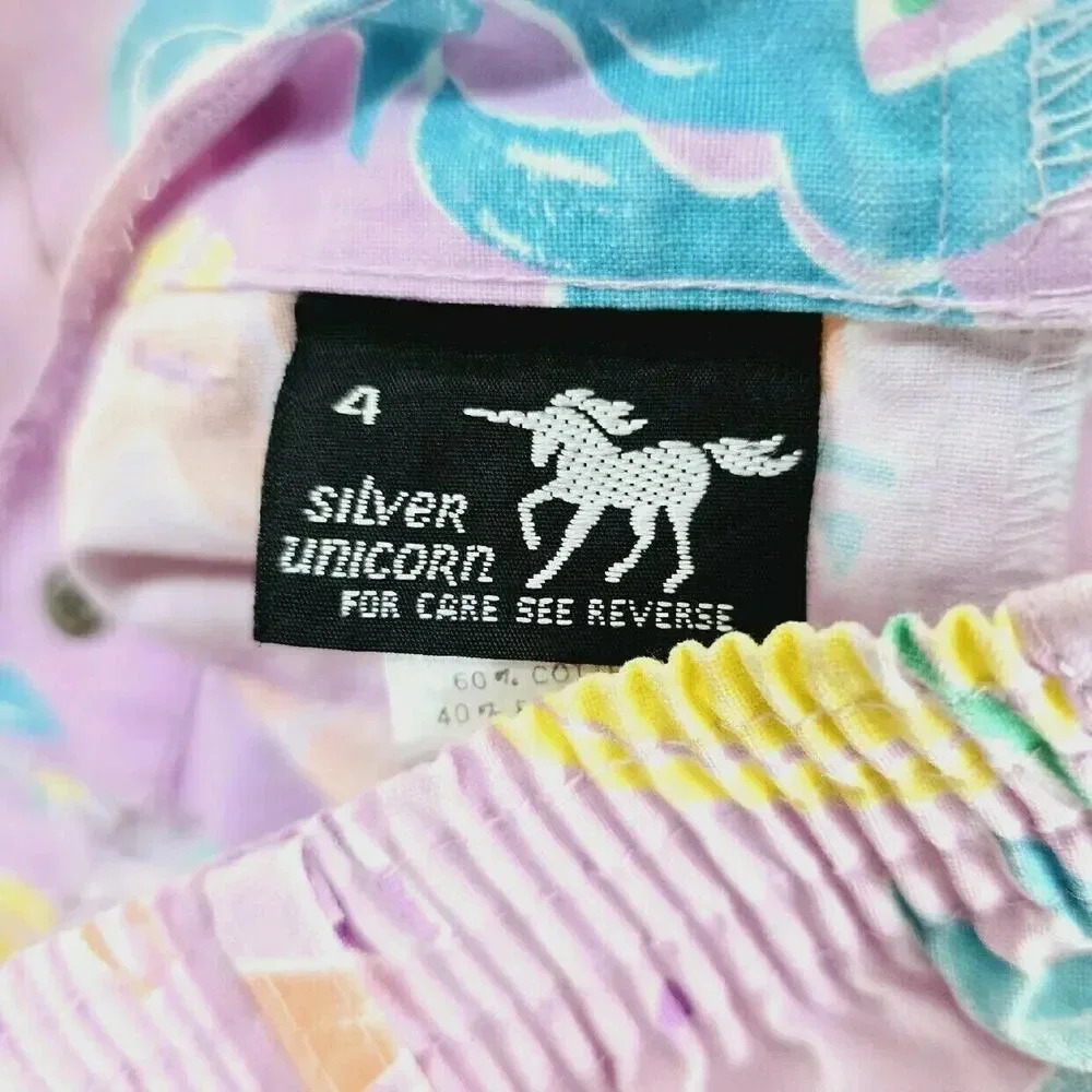 Silver Unicorn Tropical Set - Made In USA Vintage | 4 - Picture 3 of 12